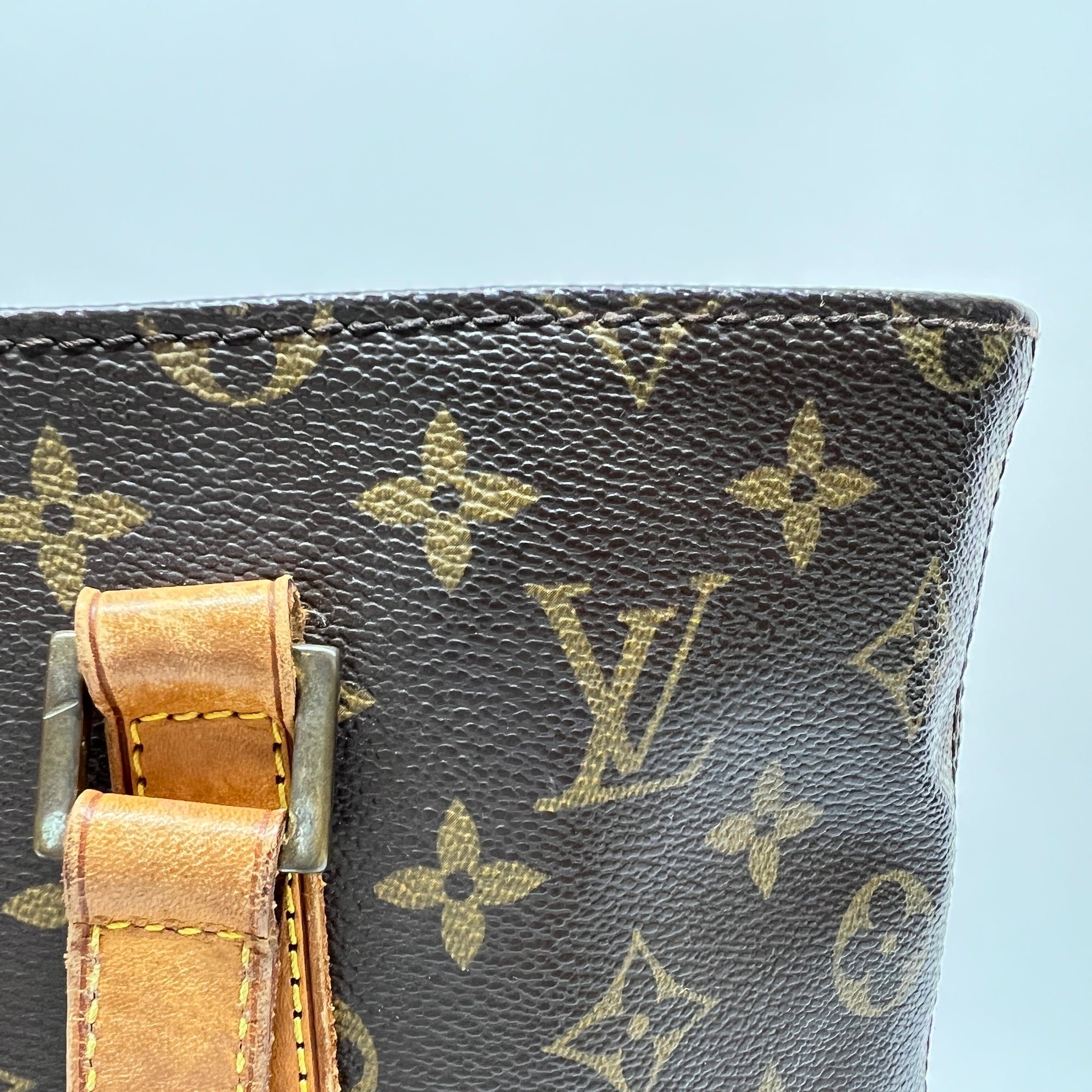 Vavin GM Brown Tote Bag in Monogram Coated Canvas, Gold hardware - Image 9